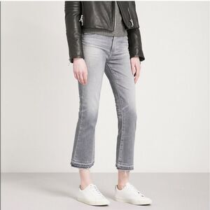 AG Jodi High-Rise crop kick flare Jeans in Gray